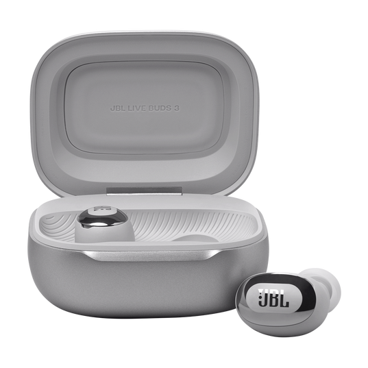 JBL Live Buds 3 - Silver - True wireless Noise Cancelling bud-type earbuds - Front